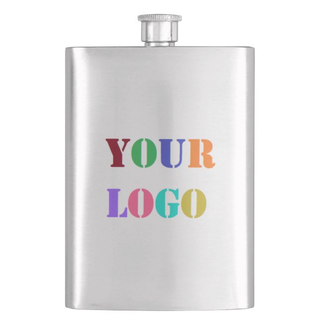 Branded Your Business Promotional Flask Example (Front)