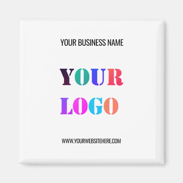 Branded Your Business Promotional Magnet Example (Front)