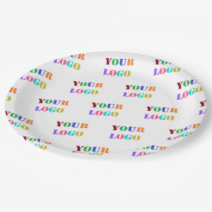 Branded Your Logo Promotional Paper Plates Example