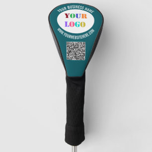 Branded Your Logo Text and QR Code Golf Head Cover