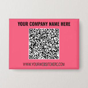 Branded Your QR Code and Text Promotional Button