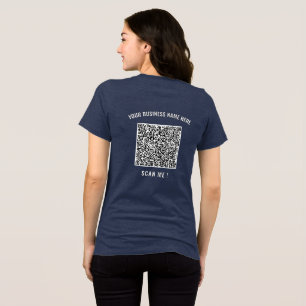 Branded Your QR Code Info Tri-Blend Shirt Example