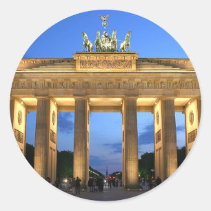 brandenburg evening classic round sticker