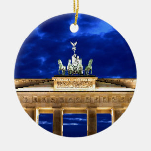 Brandenburg Gate, Berlin Ceramic Tree Decoration