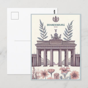 Brandenburg Gate -berlin gate, berlin Holiday trip Postcard