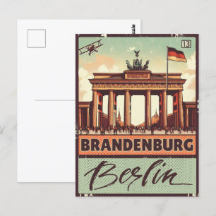 Brandenburg Gate -berlin gate, berlin Holiday trip Postcard