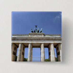 Brandenburg Gate, Berlin, Germany 15 Cm Square Badge