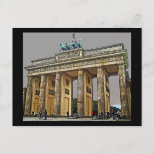 Brandenburg Gate, Berlin, Germany - Full View Postcard
