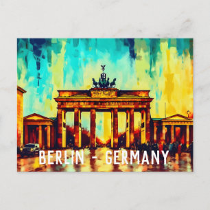 Brandenburg Gate Berlin Germany Postcard