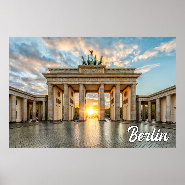 Brandenburg Gate, Berlin, Germany Poster (Front)
