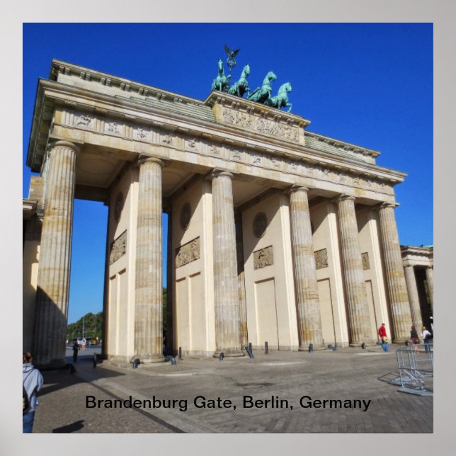 Brandenburg Gate, Berlin, Germany Poster (Front)