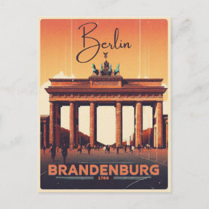 Brandenburg Gate - berlin Holiday trip Postcard