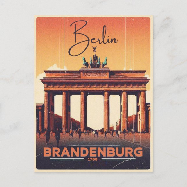 Brandenburg Gate - berlin Holiday trip Postcard (Front)