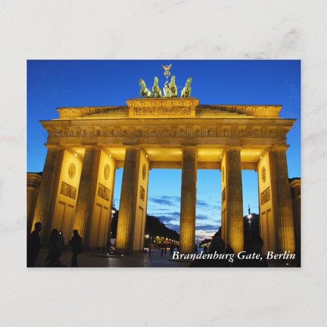Brandenburg Gate, Berlin Postcard (Front)