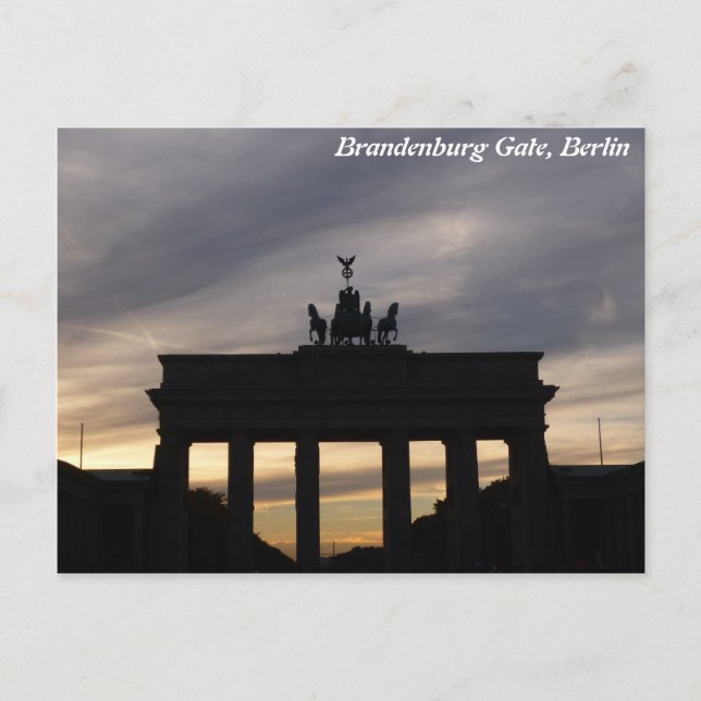 Brandenburg Gate, Berlin Postcard (Front)