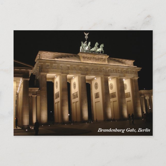 Brandenburg Gate, Berlin Postcard (Front)