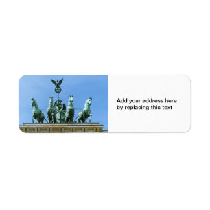 Brandenburg Gate Berlin Return Address Label