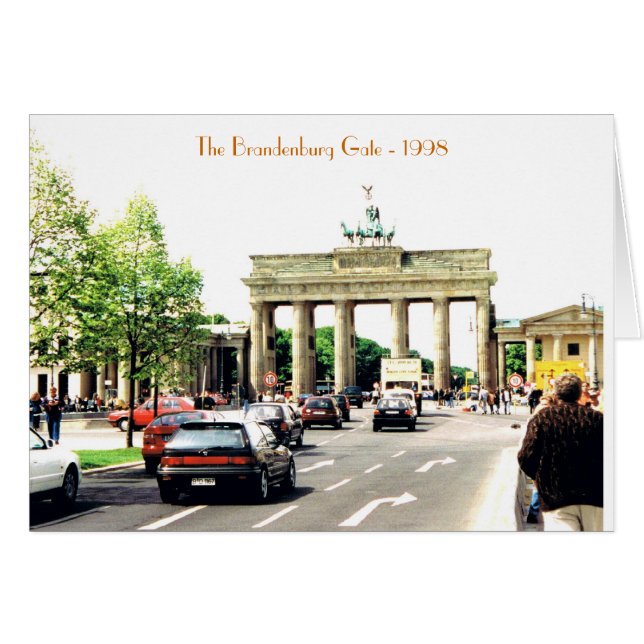 Brandenburg Gate Card (Front Horizontal)