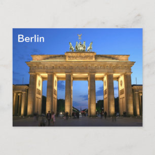 brandenburg gate eve postcard