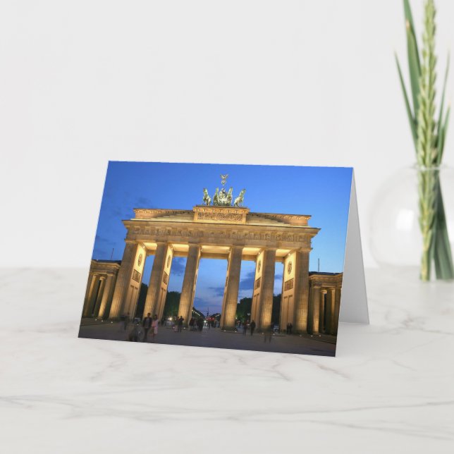 brandenburg gate evening card (Front)