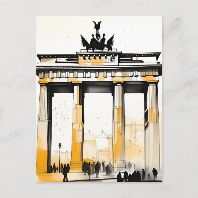 Brandenburg Gate Germany Postcard (Front)