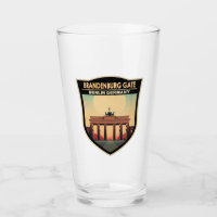 Brandenburg Gate Germany Travel Art Vintage