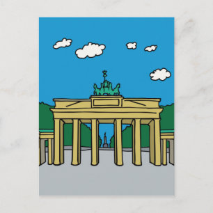 Brandenburg Gate in Berlin Postcard