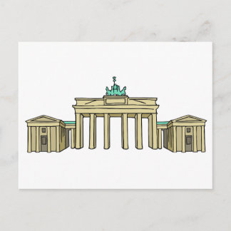 Brandenburg Gate in Berlin Postcard