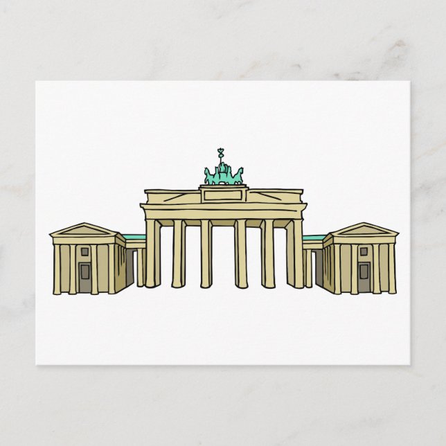 Brandenburg Gate in Berlin Postcard (Front)