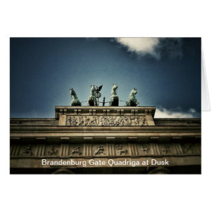 Brandenburg Gate Quadriga Berlin, Germany Card