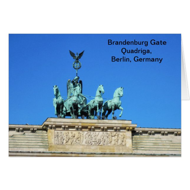 Brandenburg Gate Quadriga in Berlin, Germany (Front Horizontal)