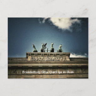 Brandenburg Gate Quadriga View in Berlin, Germany Postcard