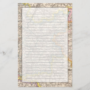 Brandenburg, Posen Atlas Map Stationery