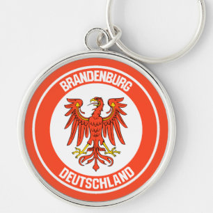 Brandenburg Round Emblem Key Ring