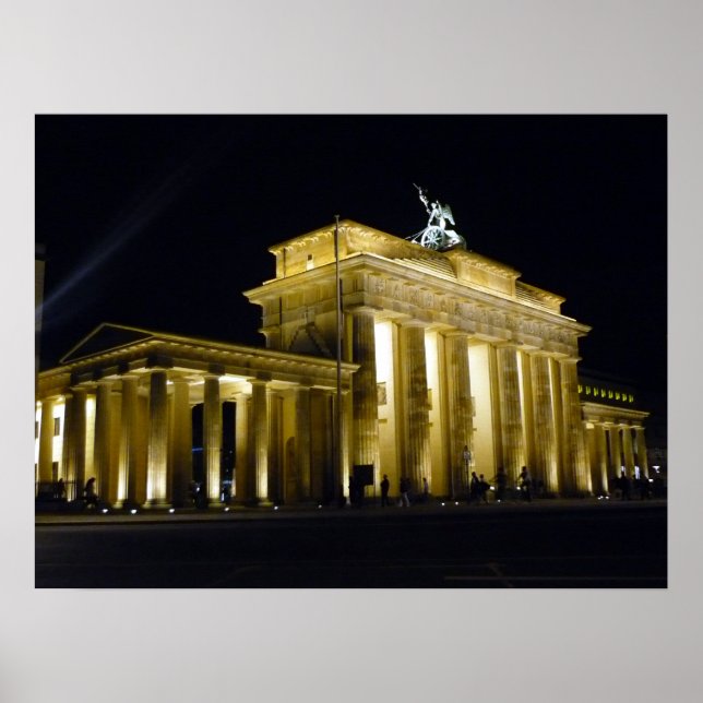 brandenburg tor night poster (Front)