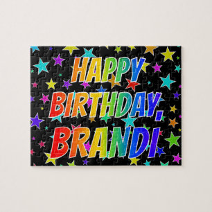 "BRANDI" First Name, Fun "HAPPY BIRTHDAY" Jigsaw Puzzle