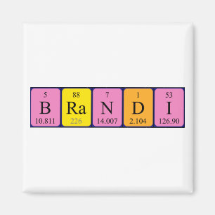 Brandi periodic table name magnet