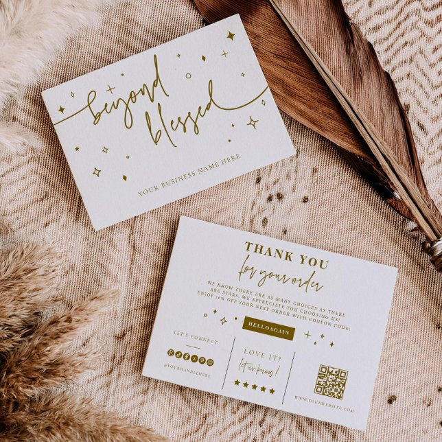 Branding Coupon Card Small Business Shop Thank you (Creator Uploaded)