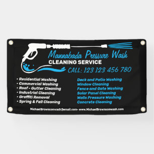 Branding for him Pressure Washing Power Cleaning Banner