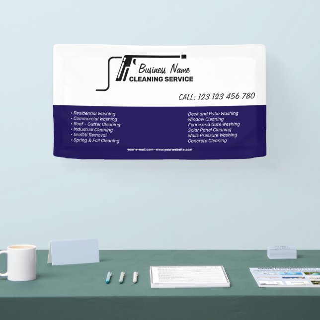 Branding For Pressure Cleaning Business Banner (Tradeshow)