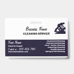 Branding For Pressure Washing Cleaning Business ID Badge