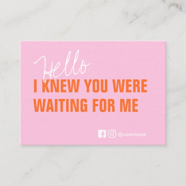 Branding Thank You Small Business Packing Business Card (Front)