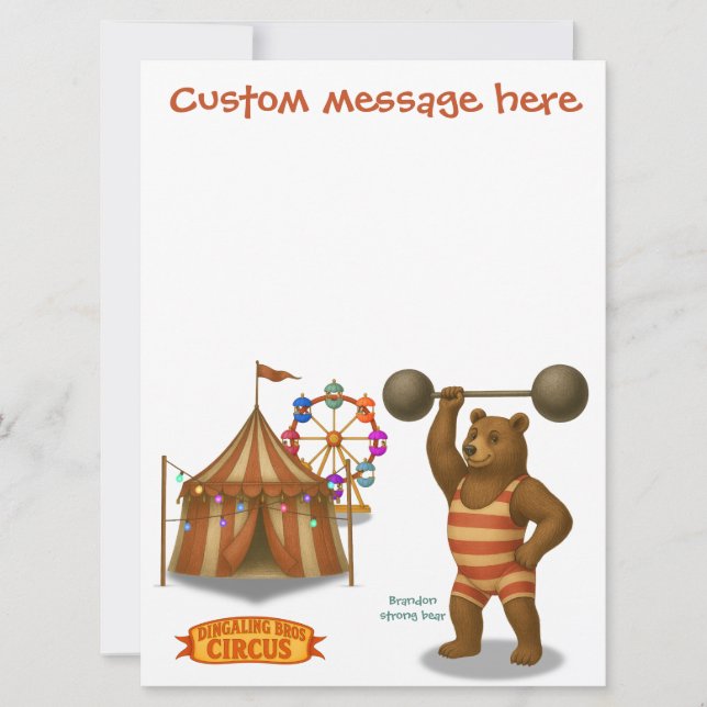 Brandon, circus strong bear (Front)