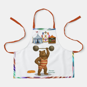 Brandon, circus strong bear apron