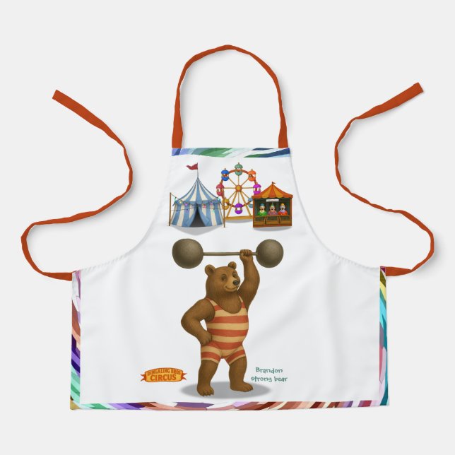 Brandon, circus strong bear apron (Front)