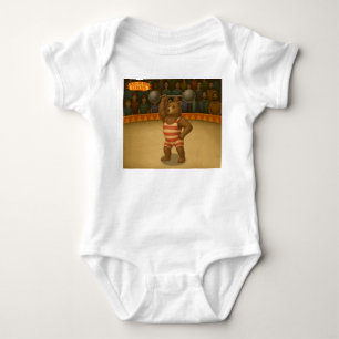 Brandon, circus strong-bear baby bodysuit