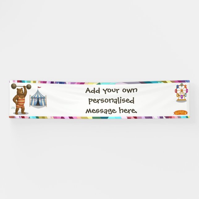 Brandon, circus strong bear banner (Horizontal)