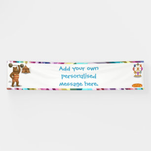 Brandon, circus strong-bear banner