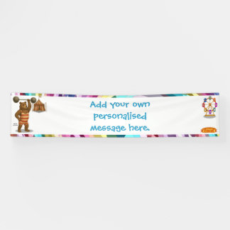 Brandon, circus strong-bear banner