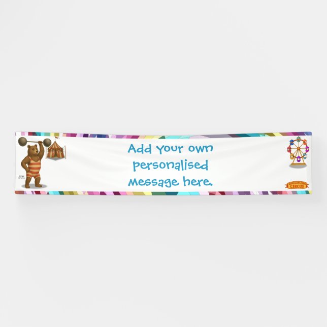 Brandon, circus strong-bear banner (Horizontal)